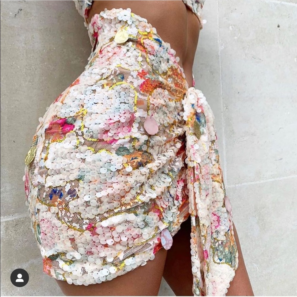 The Dolls House Fashion Beaudelle skirt in shell